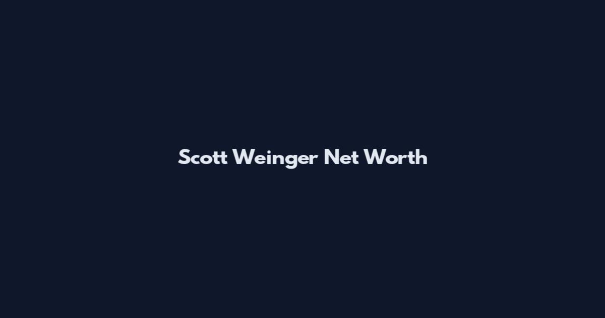 Scott Weinger Net Worth