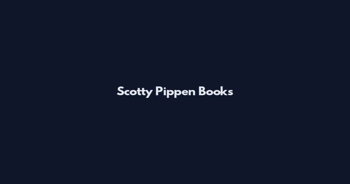 Scotty Pippen Books