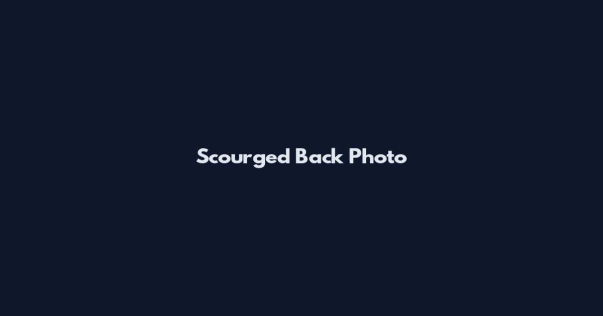 Scourged Back Photo