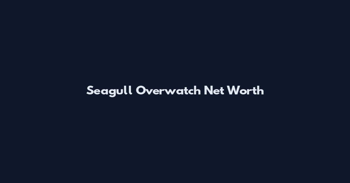 Seagull Overwatch Net Worth