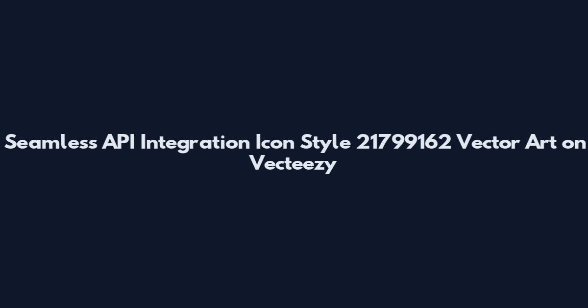 Seamless API Integration Icon Style 21799162 Vector Art on Vecteezy