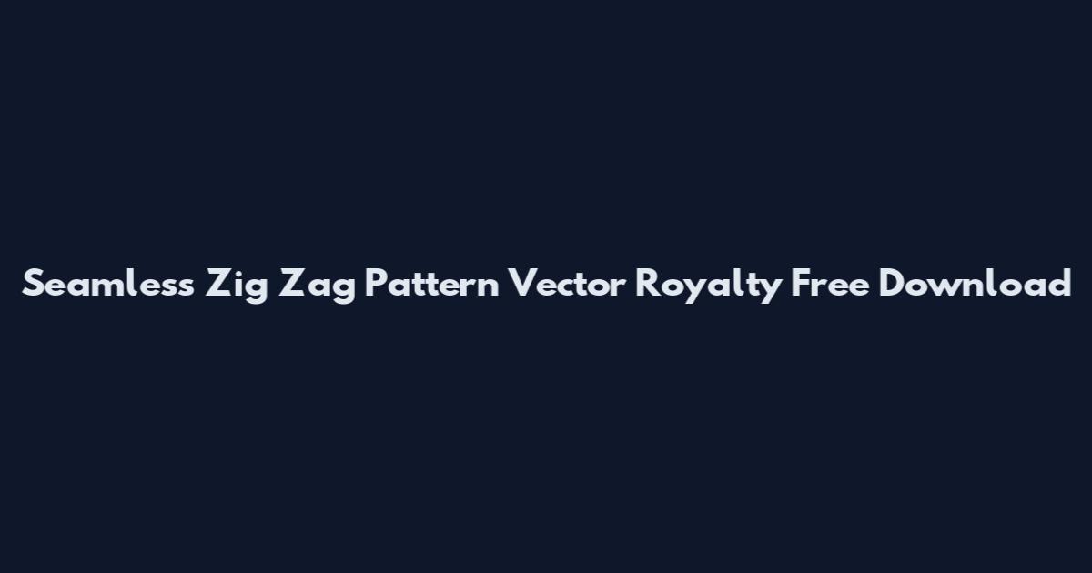 Seamless Zig Zag Pattern Vector Royalty Free Download