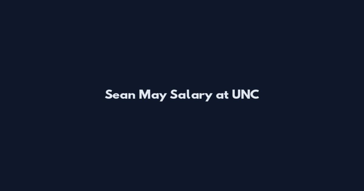 Sean May Salary at UNC