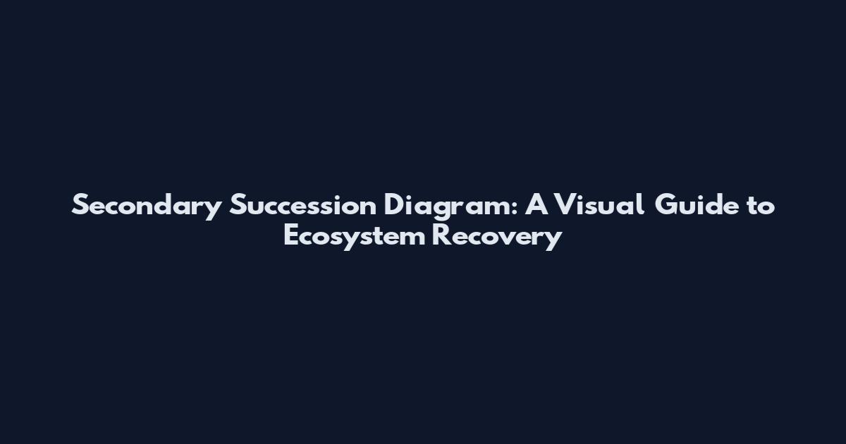 Secondary Succession Diagram: A Visual Guide to Ecosystem Recovery