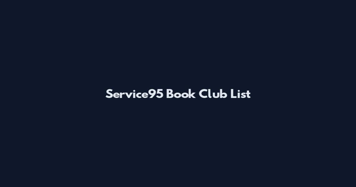Service95 Book Club List