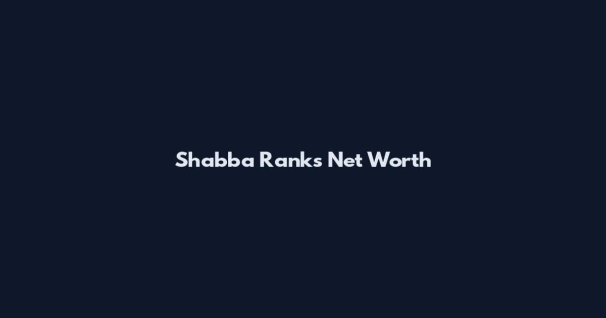 Shabba Ranks Net Worth