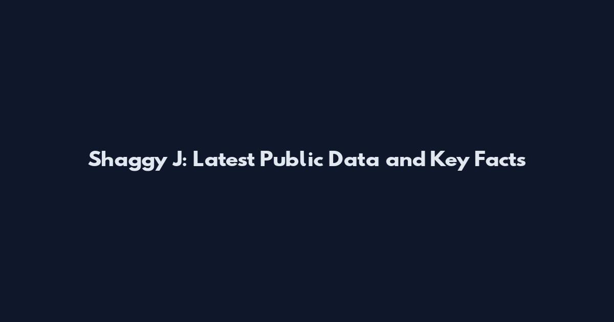Shaggy J: Latest Public Data and Key Facts