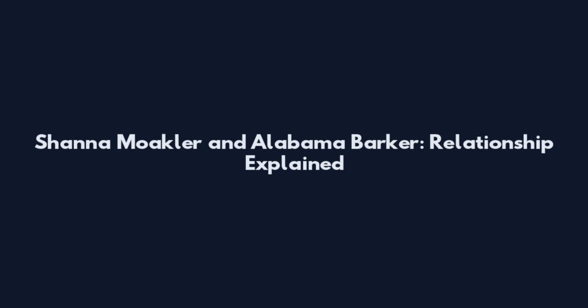 Shanna Moakler and Alabama Barker: Relationship Explained