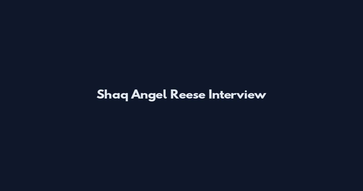 Shaq Angel Reese Interview