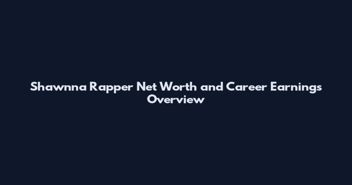 Shawnna Rapper Net Worth and Career Earnings Overview