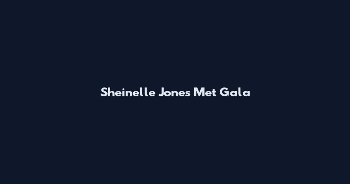 Sheinelle Jones Met Gala