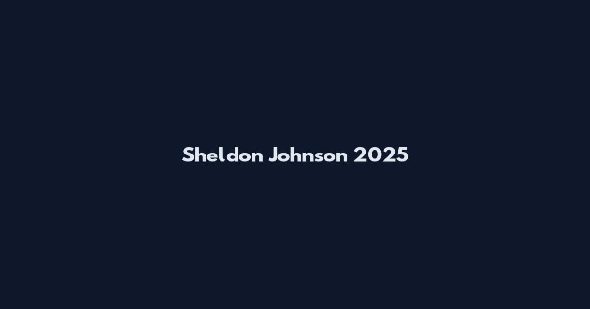 Sheldon Johnson 2025