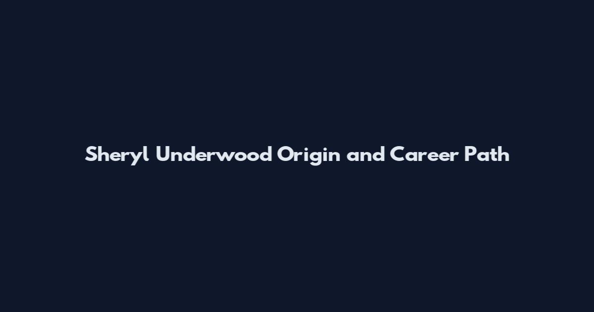Sheryl Underwood Origin and Career Path
