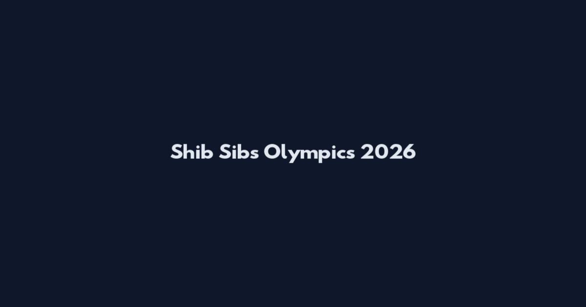 Shib Sibs Olympics 2026