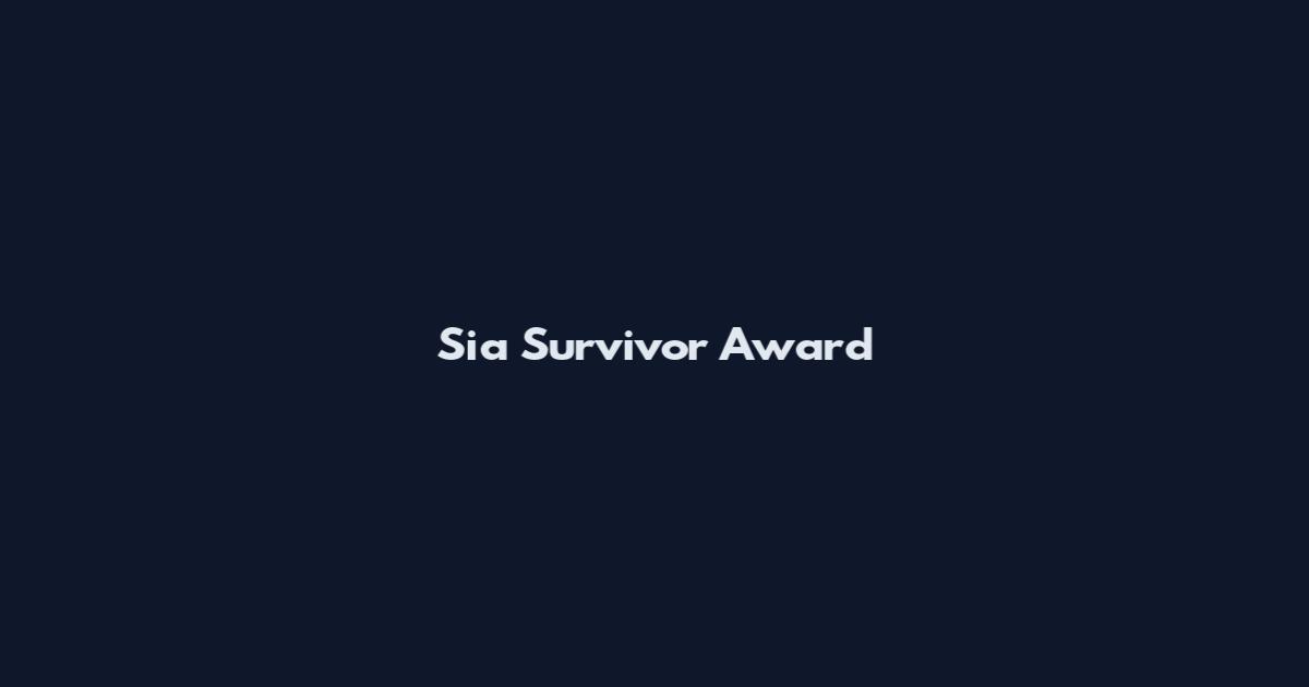 Sia Survivor Award