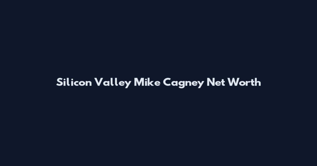 Silicon Valley Mike Cagney Net Worth