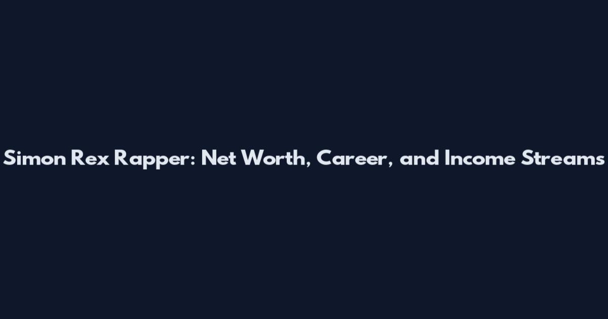 Simon Rex Rapper: Net Worth, Career, and Income Streams