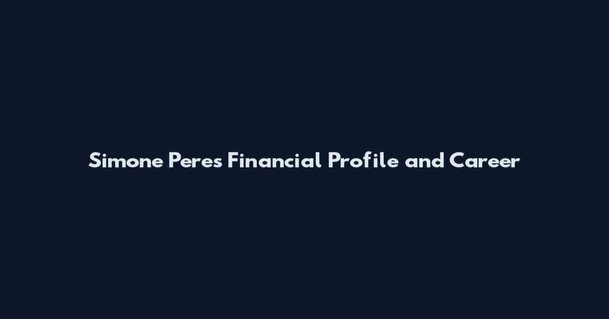 Simone Peres Financial Profile and Career