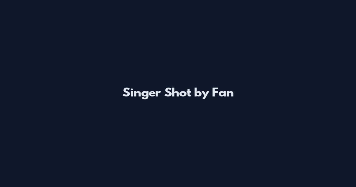 Singer Shot by Fan