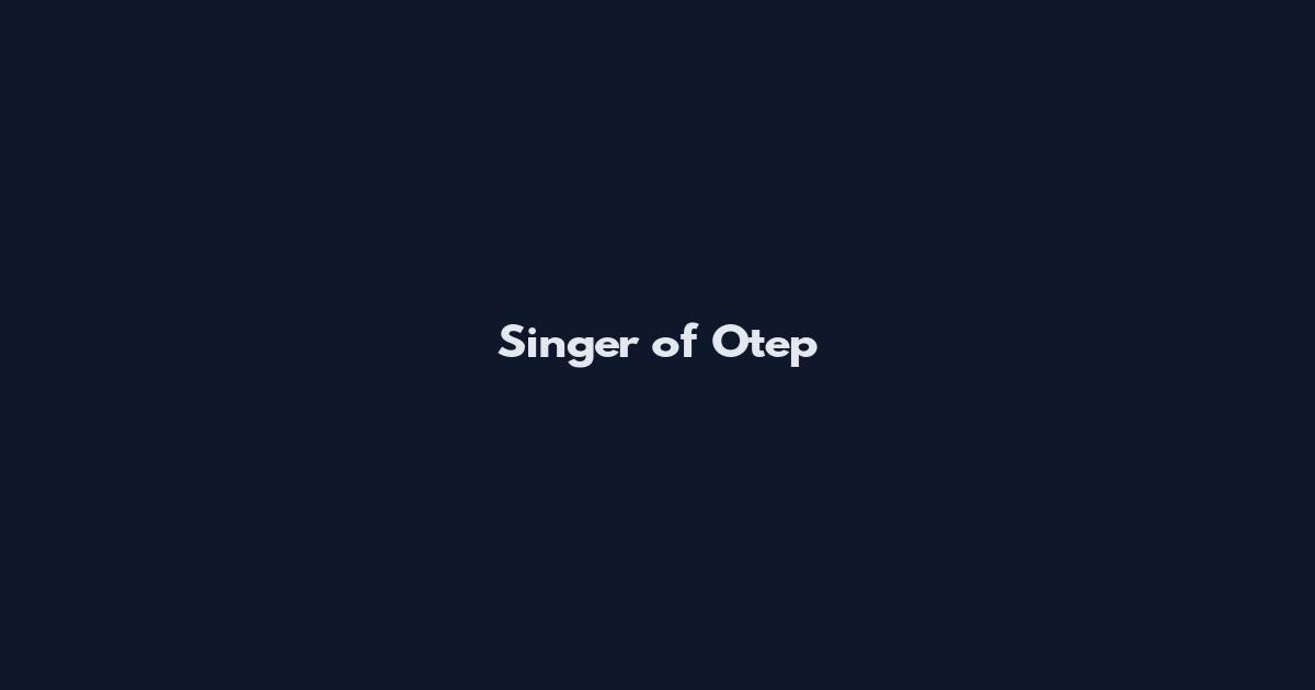 Singer of Otep