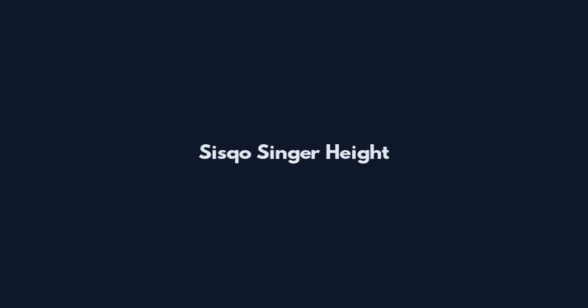 Sisqo Singer Height