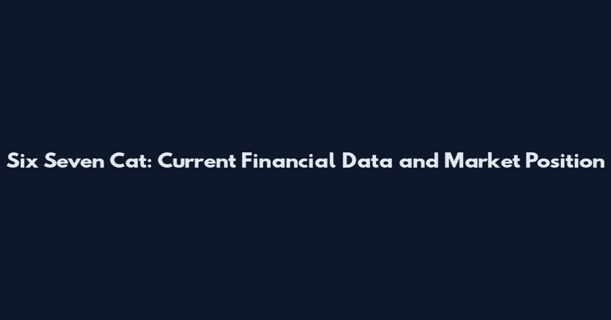 Six Seven Cat: Current Financial Data and Market Position