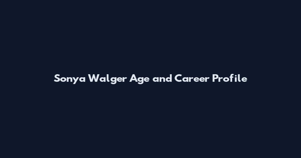 Sonya Walger Age and Career Profile