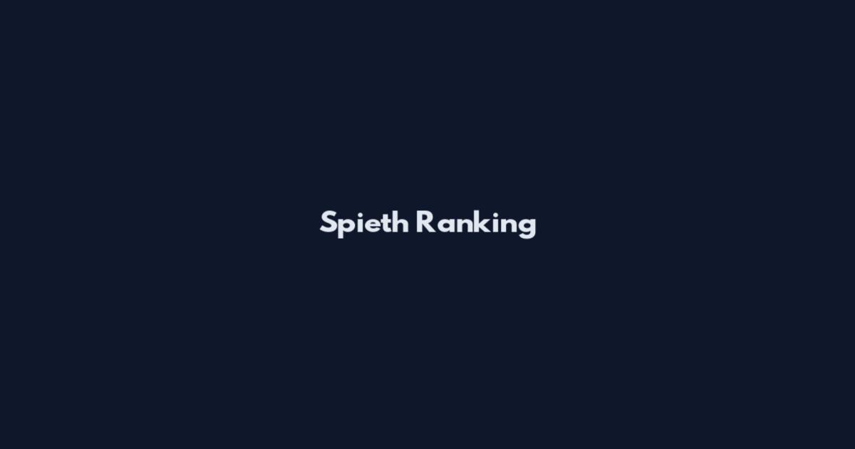 Spieth Ranking
