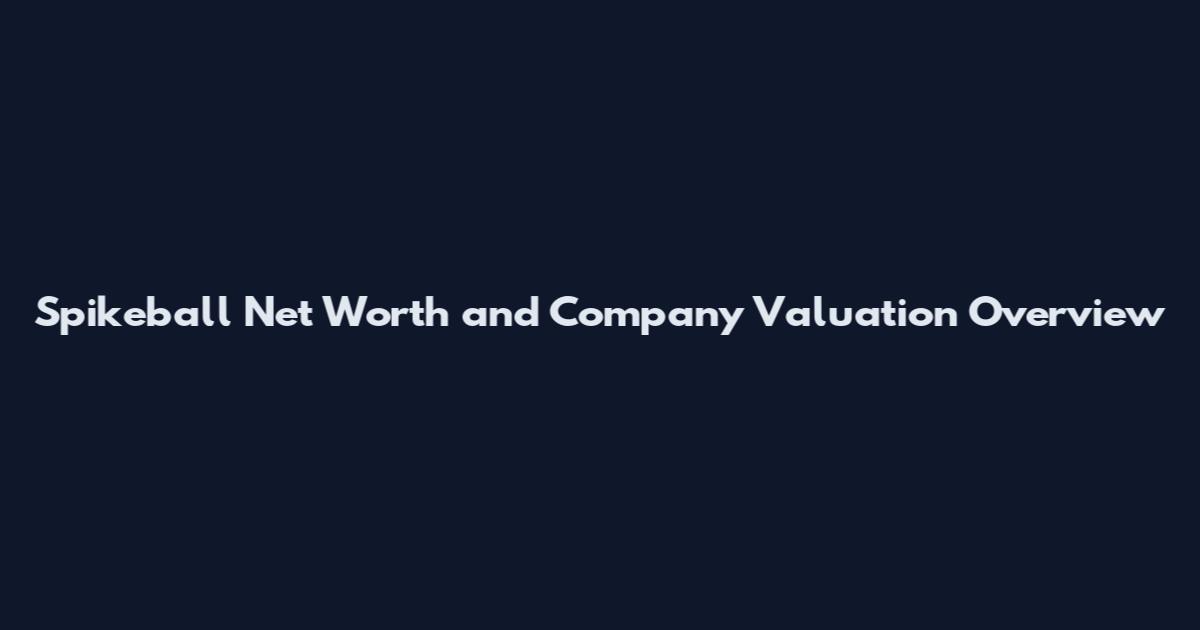 Spikeball Net Worth and Company Valuation Overview