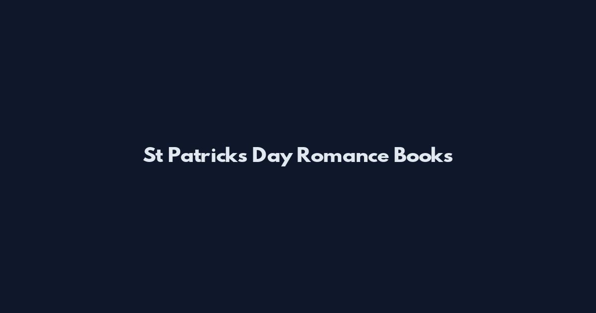 St Patrick's Day Romance Books