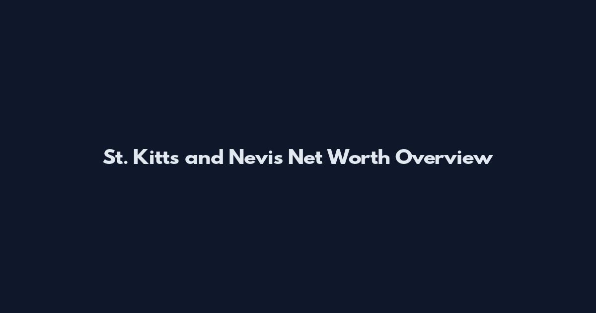 St. Kitts and Nevis Net Worth Overview