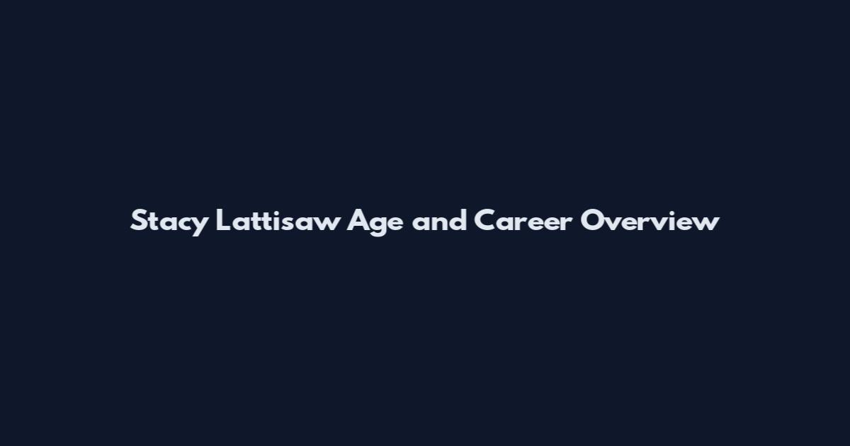 Stacy Lattisaw Age and Career Overview
