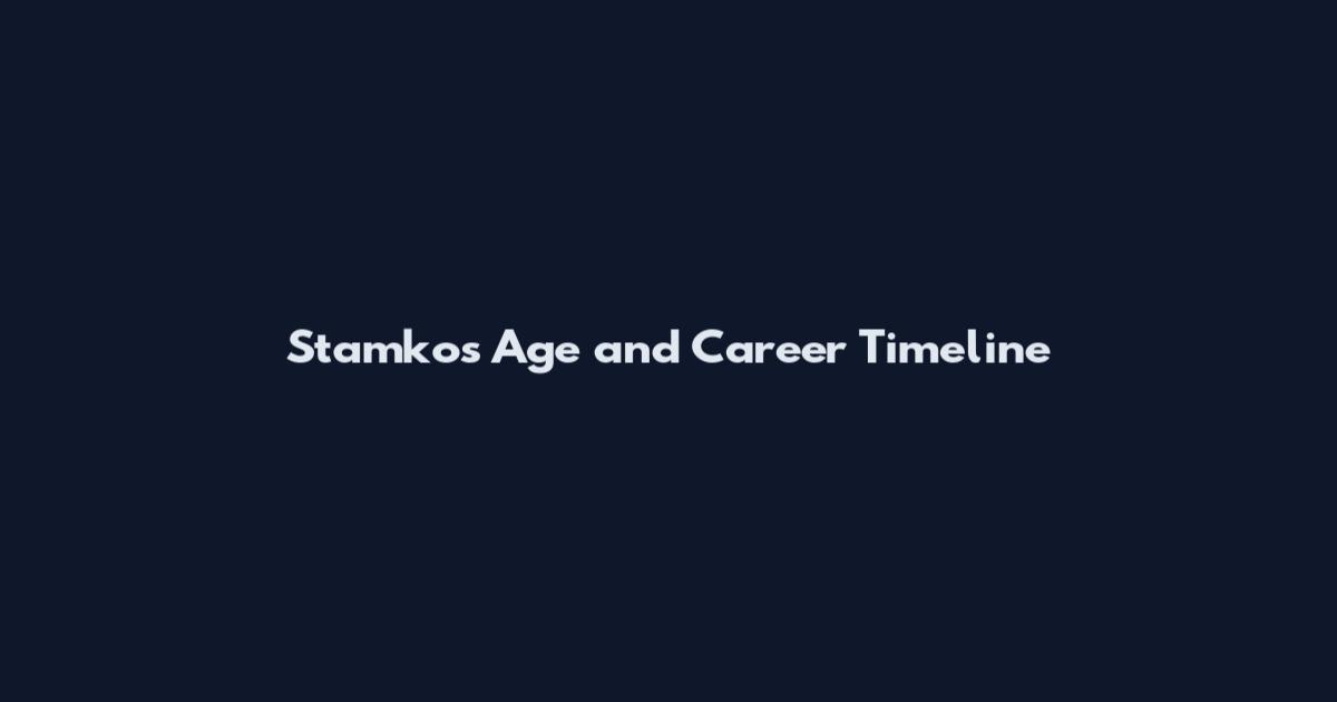 Stamkos Age and Career Timeline