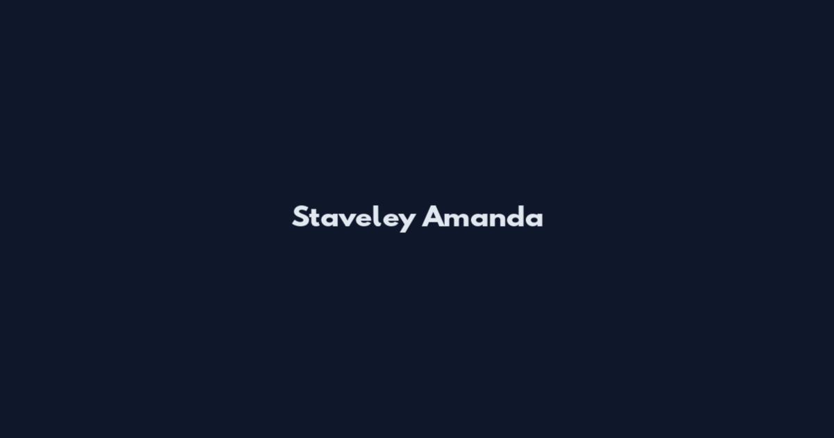 Staveley Amanda