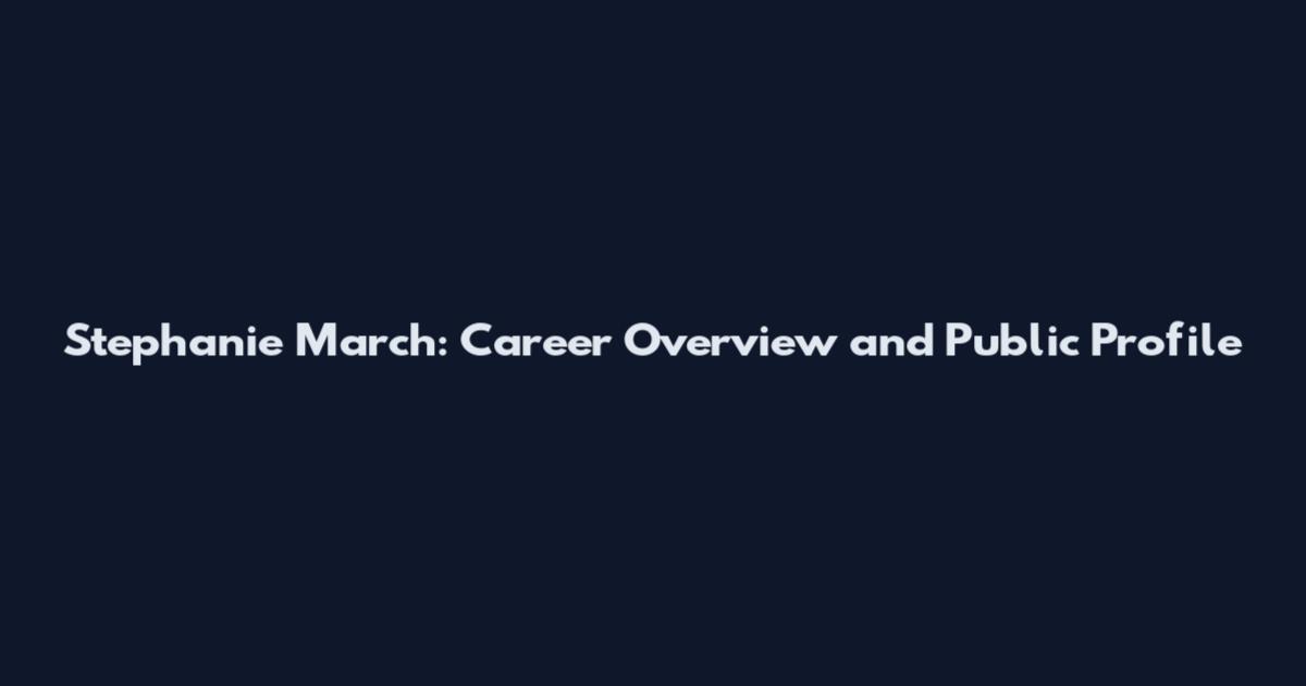 Stephanie March: Career Overview and Public Profile