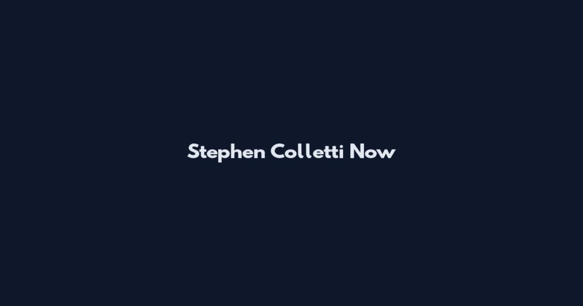 Stephen Colletti Now