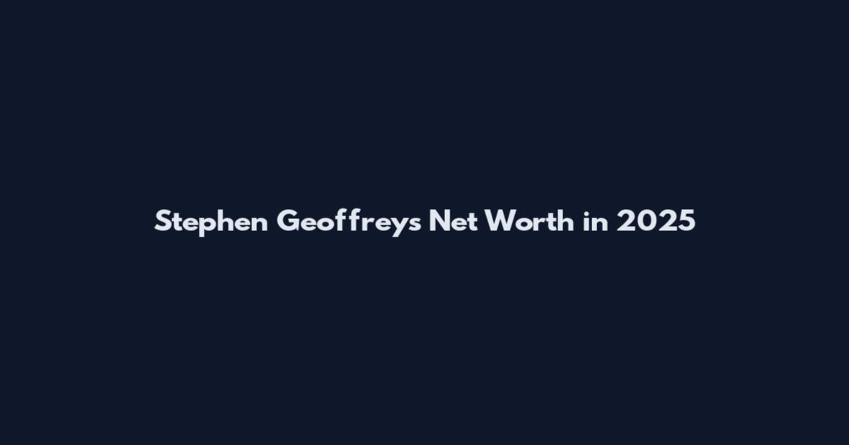 Stephen Geoffreys Net Worth in 2025