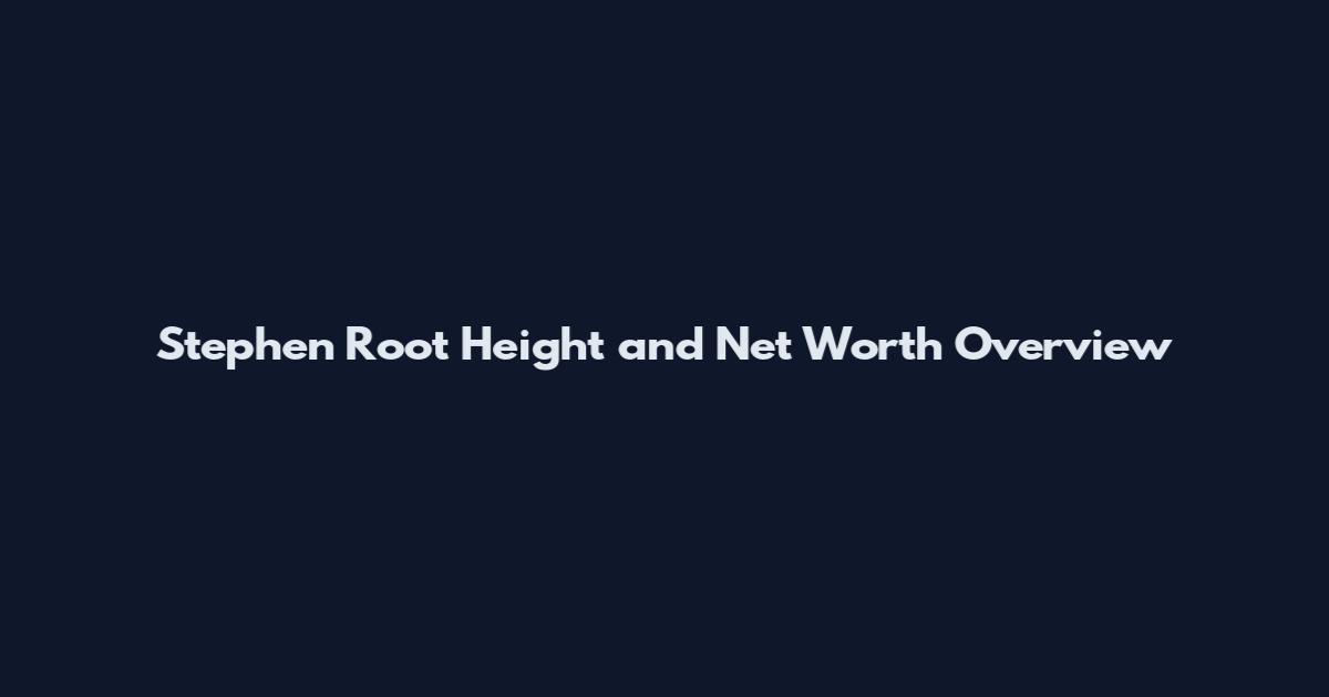 Stephen Root Height and Net Worth Overview