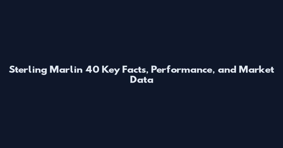 Sterling Marlin 40 Key Facts, Performance, and Market Data