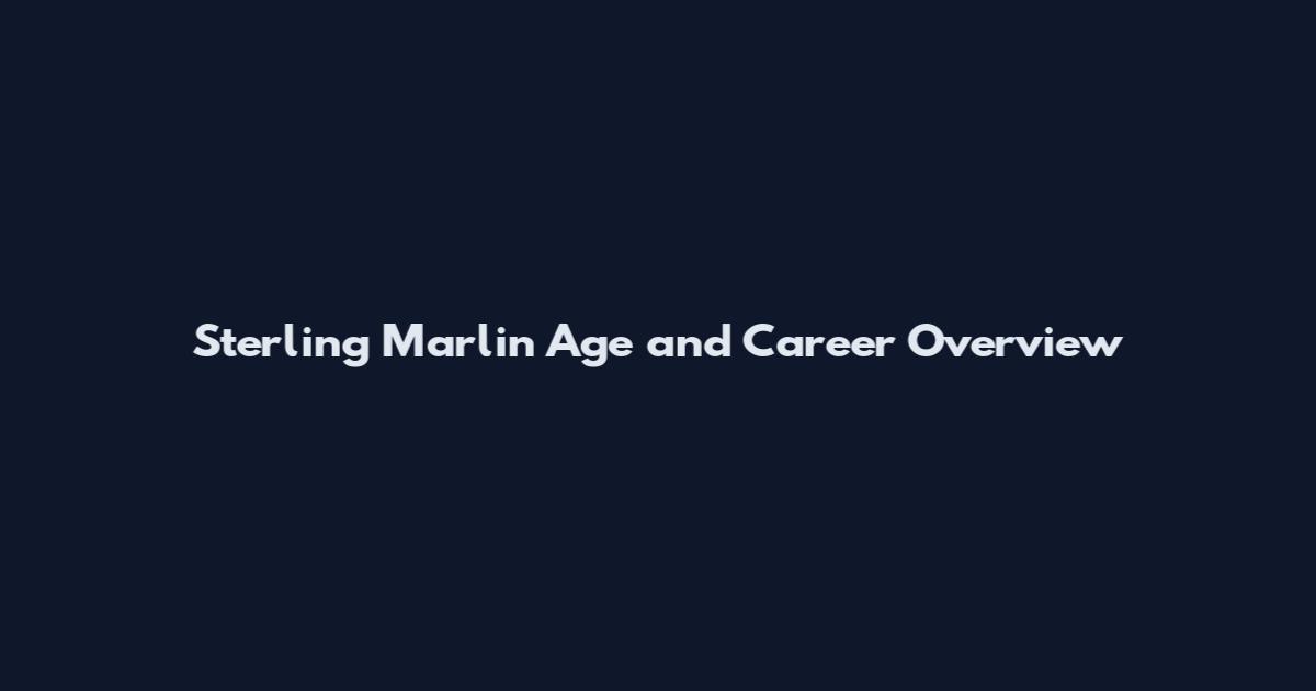 Sterling Marlin Age and Career Overview