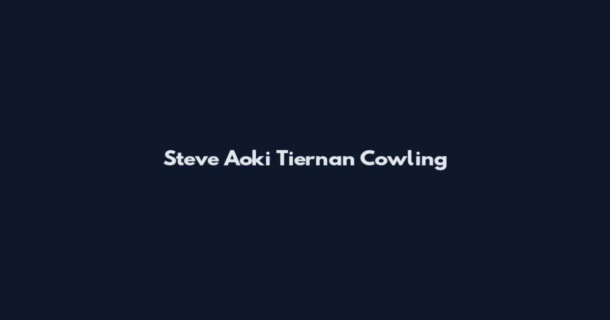 Steve Aoki Tiernan Cowling