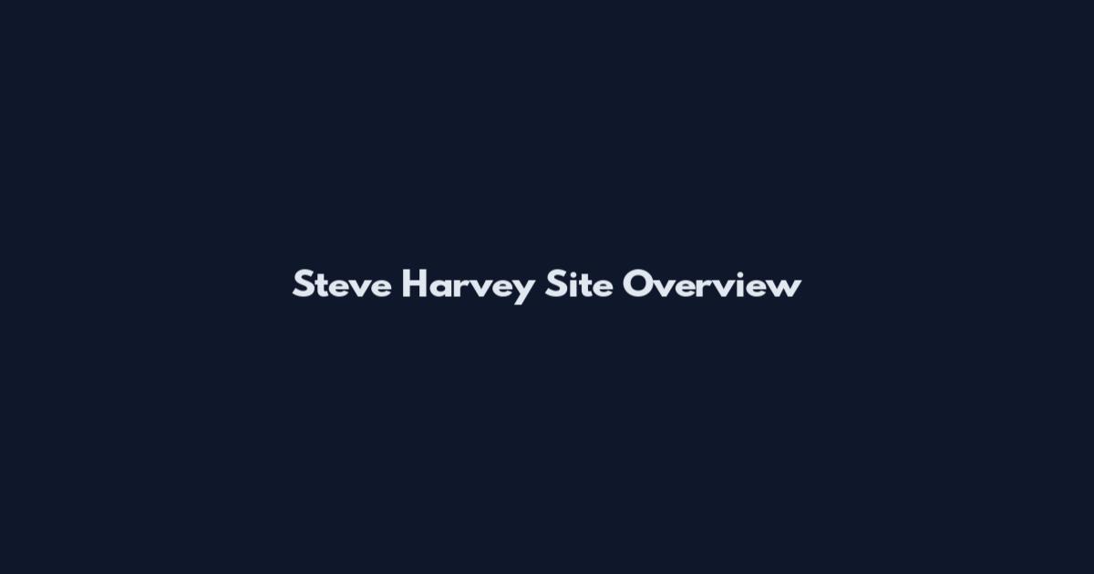 Steve Harvey Site Overview