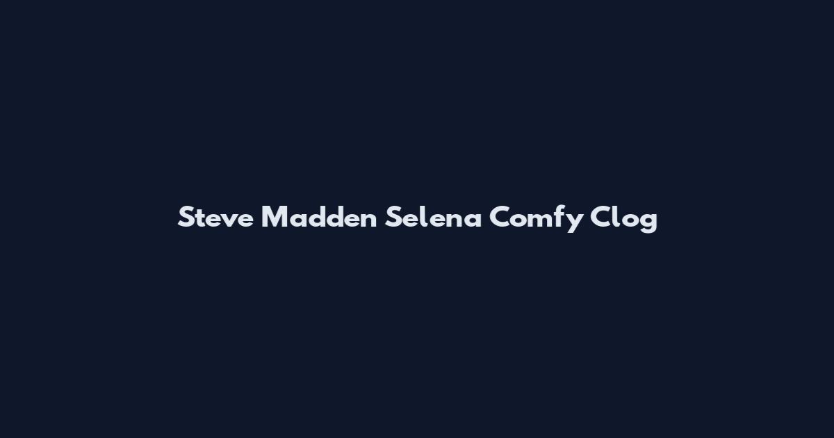 Steve Madden Selena Comfy Clog