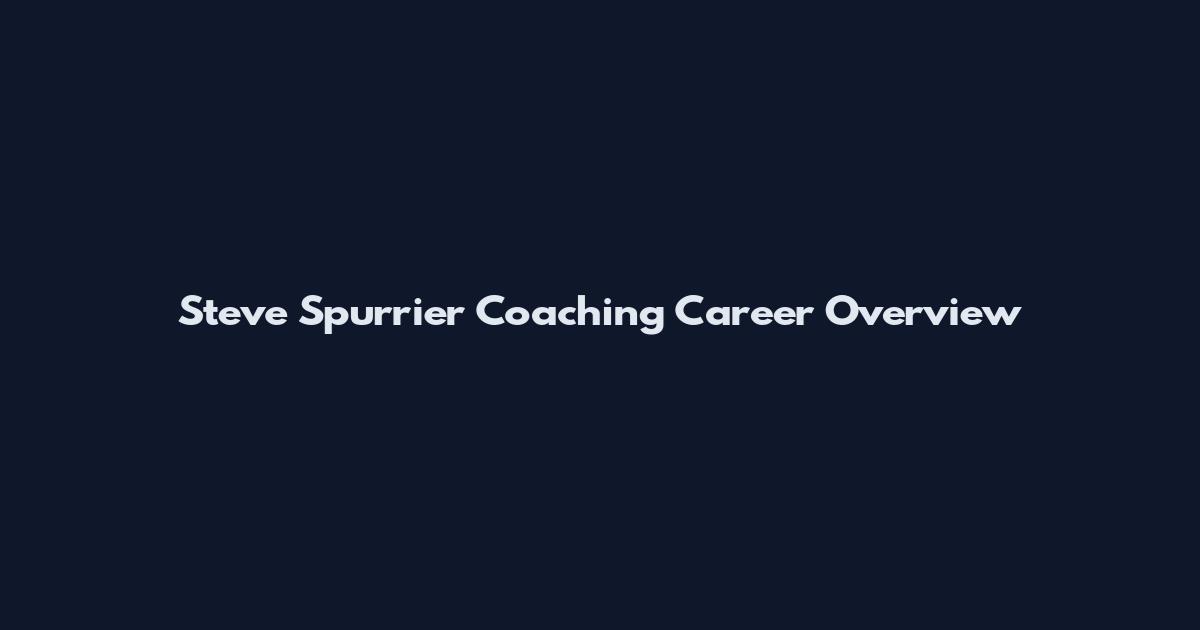 Steve Spurrier Coaching Career Overview