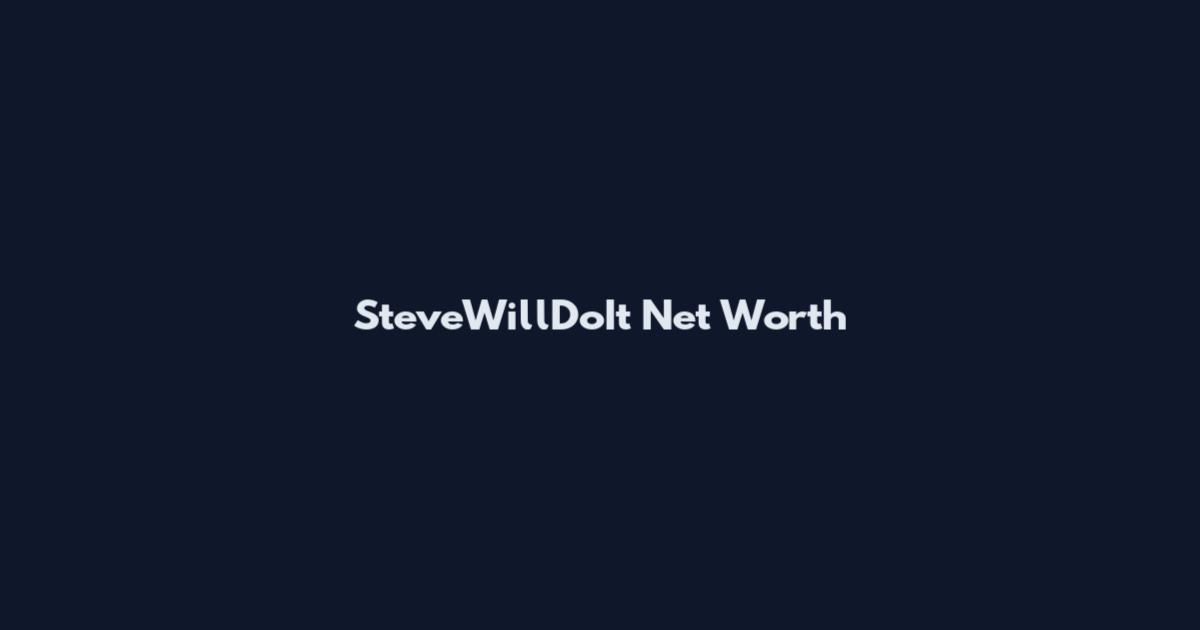 SteveWillDoIt Net Worth