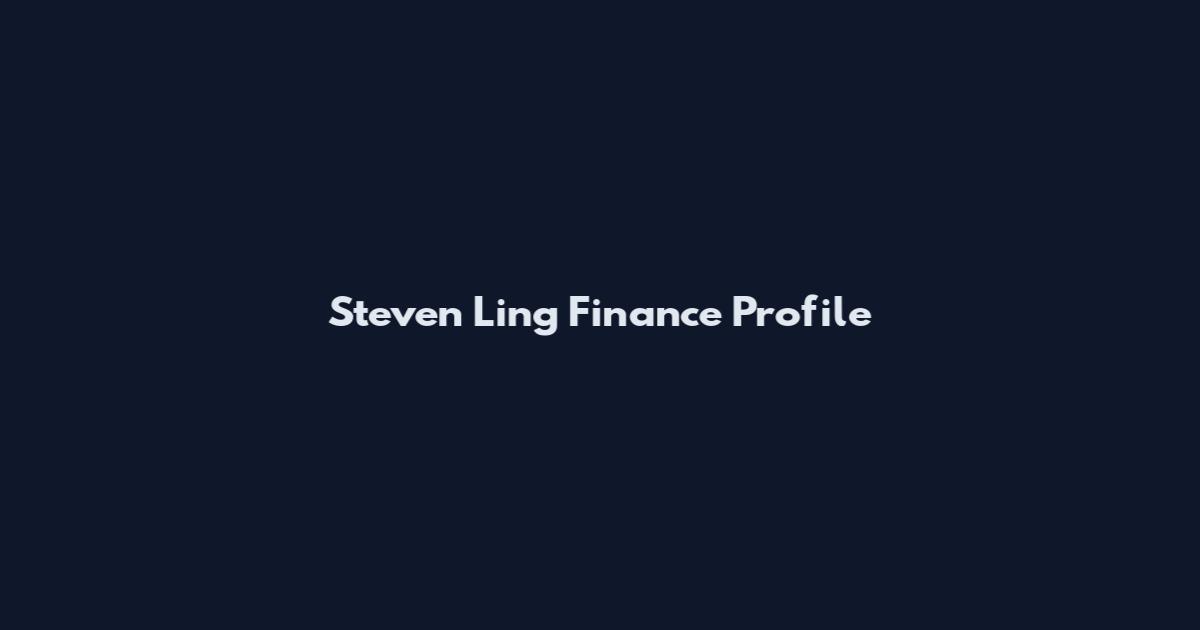 Steven Ling Finance Profile