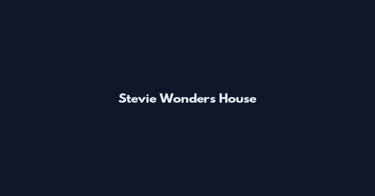 Stevie Wonder's House