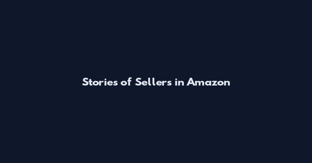 Stories of Sellers in Amazon