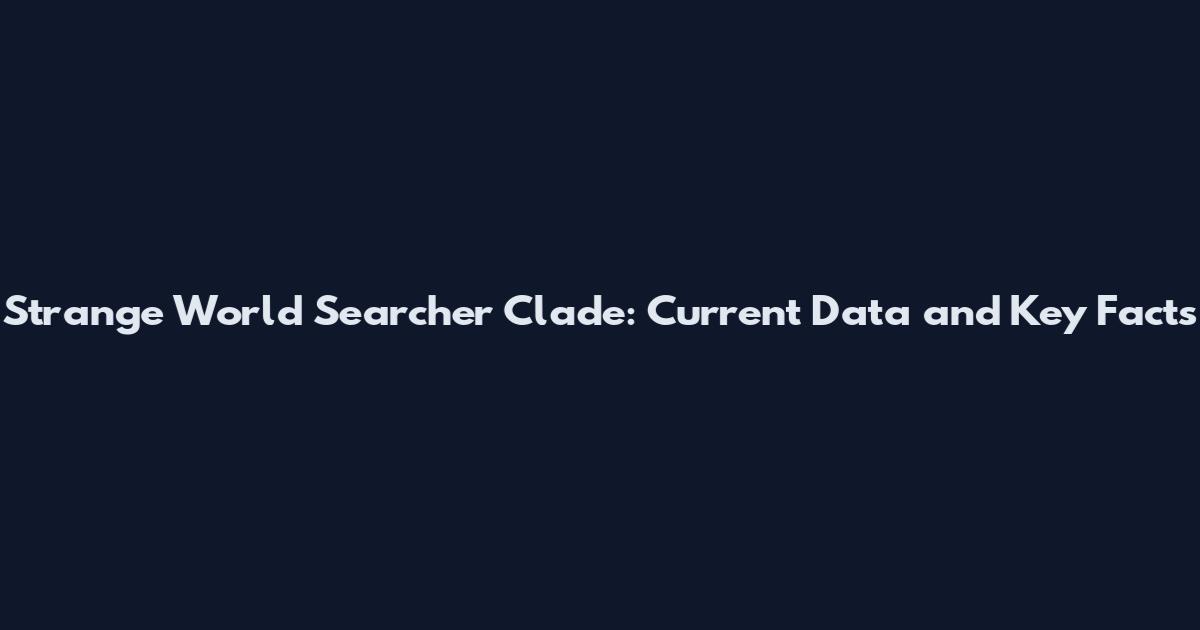 Strange World Searcher Clade: Current Data and Key Facts