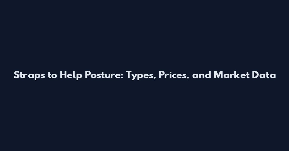 Straps to Help Posture: Types, Prices, and Market Data